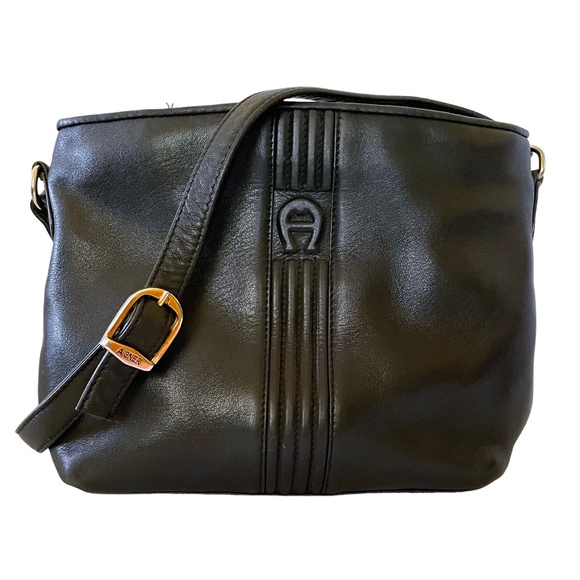Etienne Aigner Bags Vintage Etienne Aigner Black Leather Triple